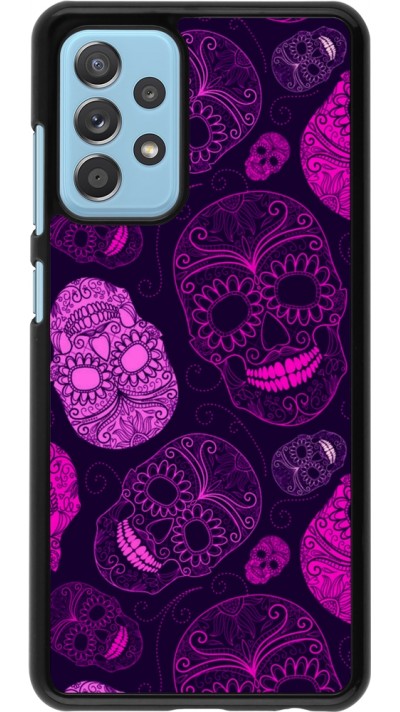 Coque Samsung Galaxy A52 - Halloween 2023 pink skulls