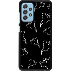 Coque Samsung Galaxy A52 - Halloween 2024 black and white ghosts