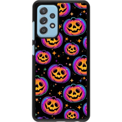 Coque Samsung Galaxy A52 - Halloween 2024 rainbow pumpkins