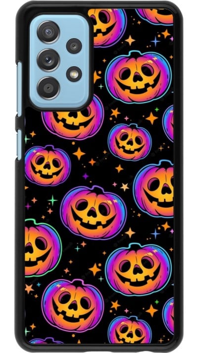 Coque Samsung Galaxy A52 - Halloween 2024 rainbow pumpkins