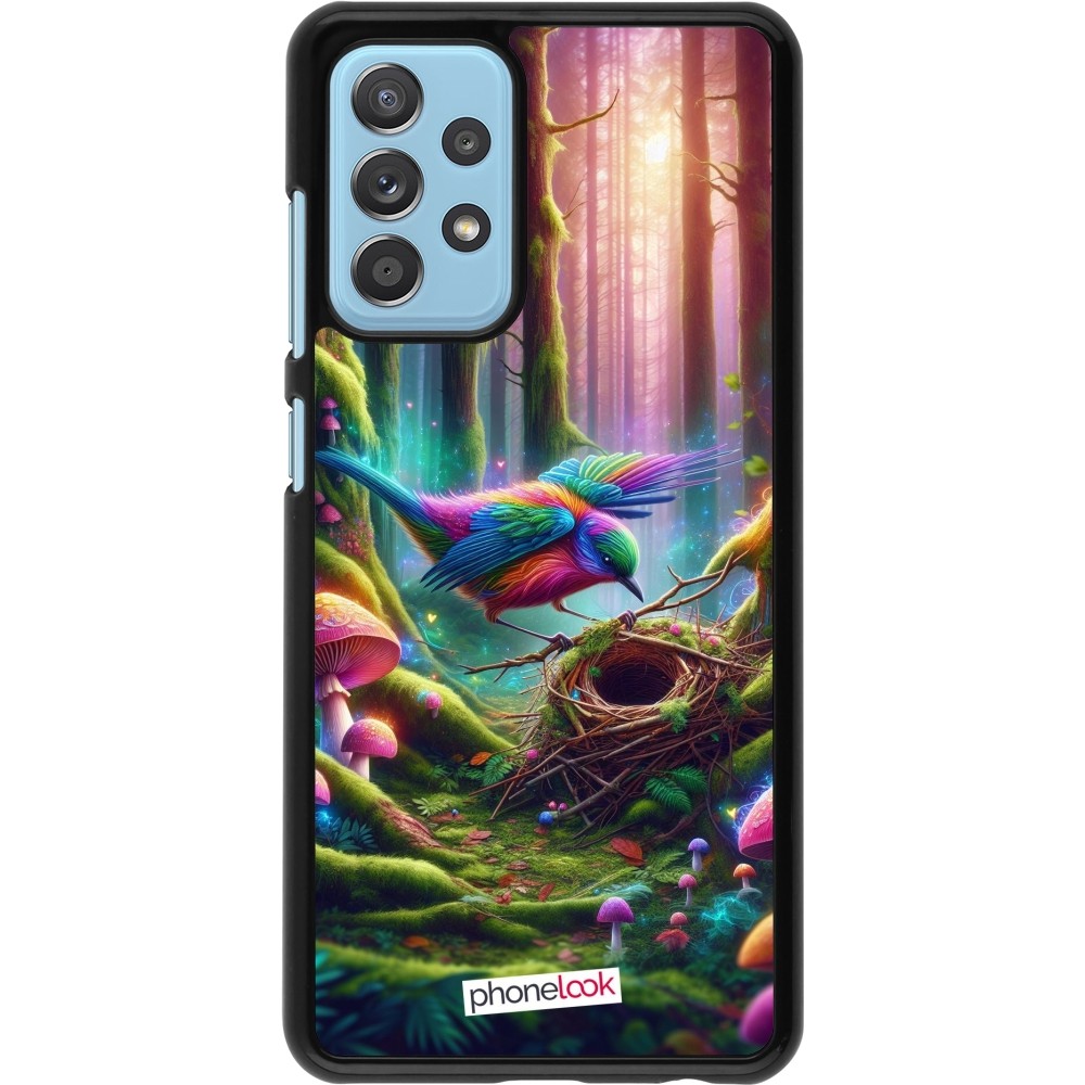 Coque Samsung Galaxy A52 - Oiseau Nid Forêt