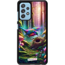 Coque Samsung Galaxy A52 - Oiseau Nid Forêt