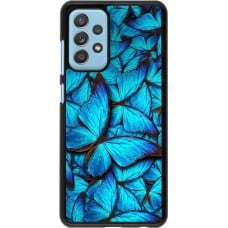 Coque Samsung Galaxy A52 5G - Papillon - Bleu