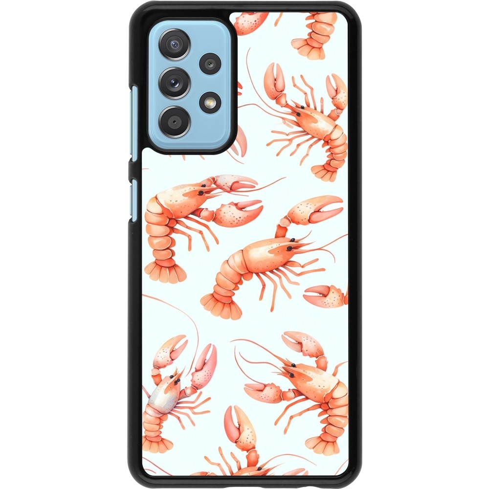 Coque Samsung Galaxy A52 - Pattern de homards pastels