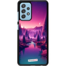 Coque Samsung Galaxy A52 - Paysage Violet-Rose