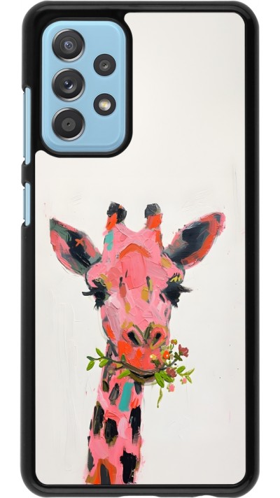 Coque Samsung Galaxy A52 - Pink Girafe Paint