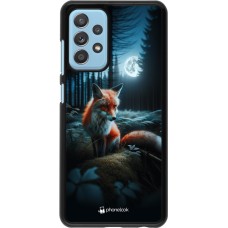 Coque Samsung Galaxy A52 - Renard lune forêt