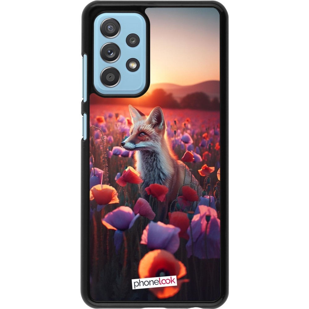 Coque Samsung Galaxy A52 - Renard pourpre au crépuscule