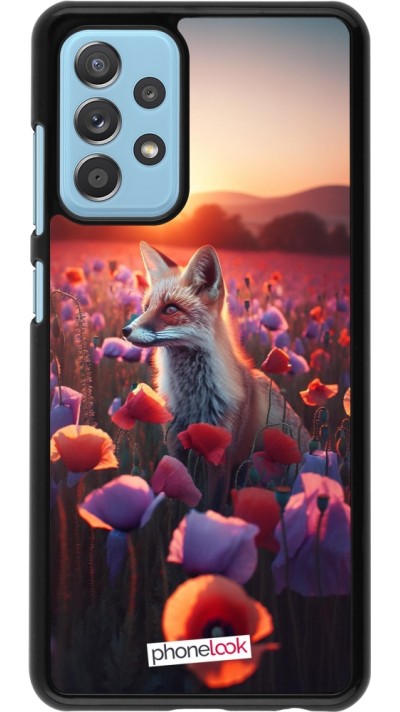 Coque Samsung Galaxy A52 - Renard pourpre au crépuscule