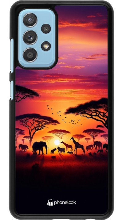 Coque Samsung Galaxy A52 - Safari sunset wildlife