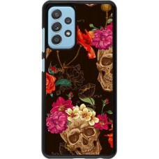 Coque Samsung Galaxy A52 5G - Skulls and flowers