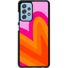 Coque Samsung Galaxy A52 - Valentine 2024 heart gradient