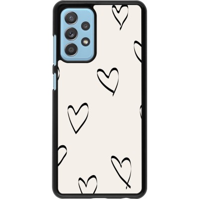 Coque Samsung Galaxy A52 - Valentine 2023 minimalist hearts