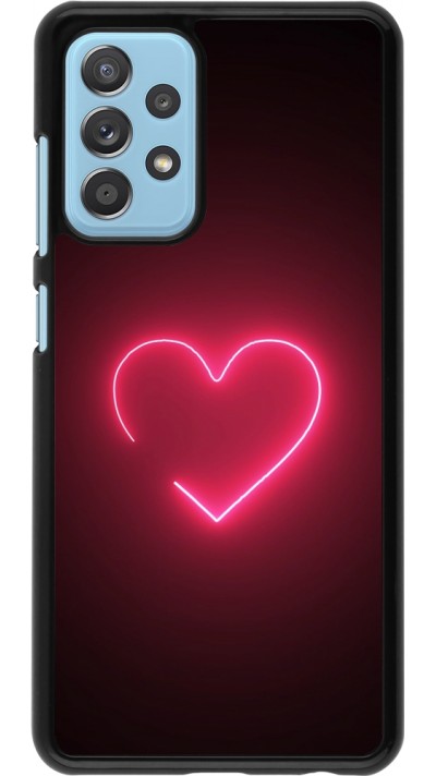 Coque Samsung Galaxy A52 - Valentine 2023 single neon heart