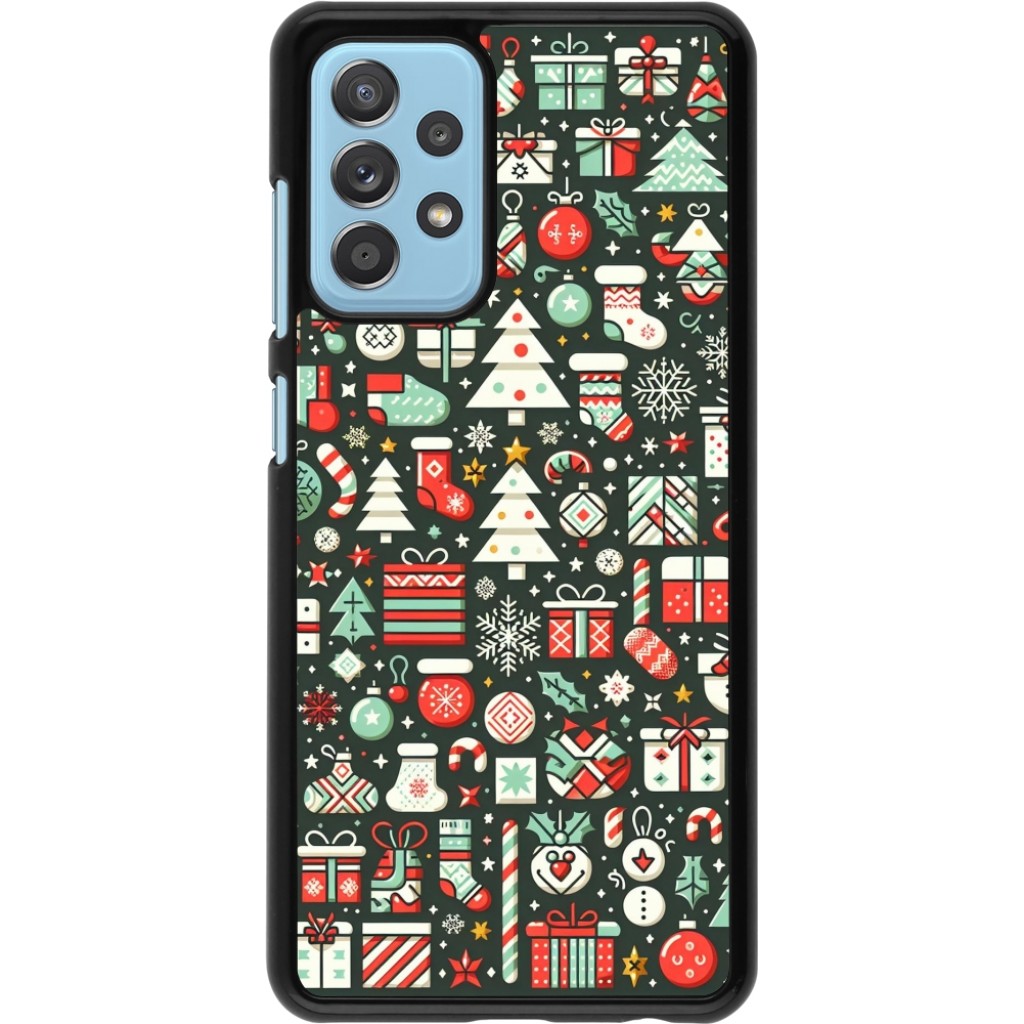 Samsung Galaxy A52 Case Hülle - Weihnachten 2023 Flachmuster - Kaufen ...