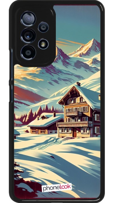 Coque Samsung Galaxy A53 5G - Chalet montagne enneigée