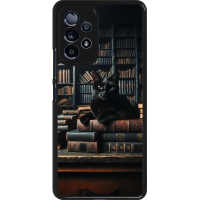 Coque Samsung Galaxy A53 5G - Chat livres sombres