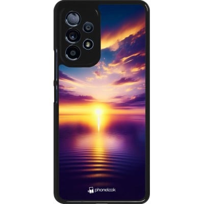 Coque Samsung Galaxy A53 5G - Coucher soleil jaune violet