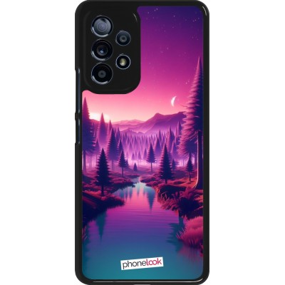 Coque Samsung Galaxy A53 5G - Paysage Violet-Rose