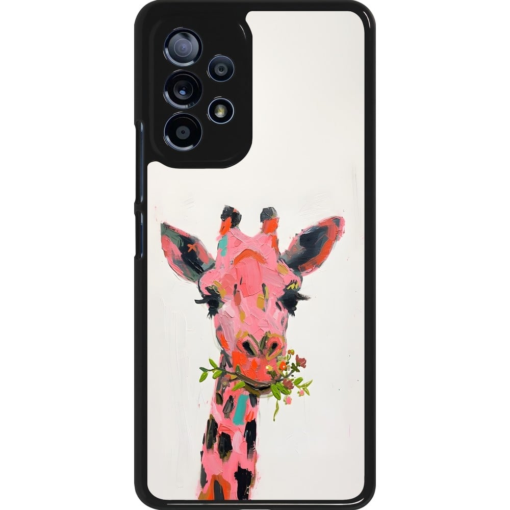 Coque Samsung Galaxy A53 5G - Pink Girafe Paint