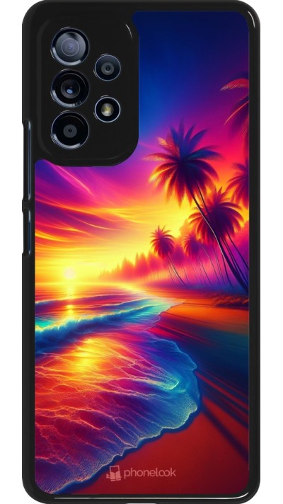 Coque Samsung Galaxy A53 5G - Plage coucher soleil flashy