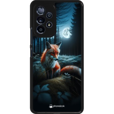 Coque Samsung Galaxy A53 5G - Renard lune forêt