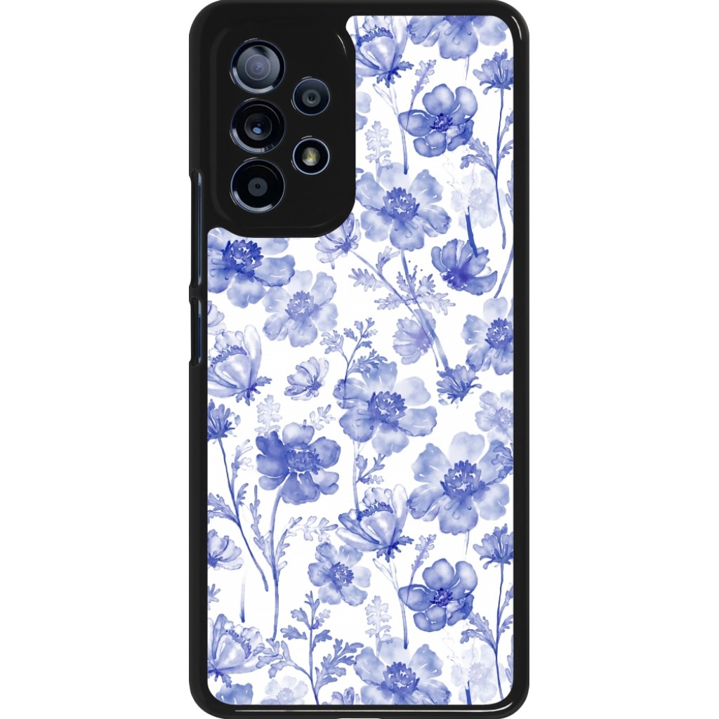 Samsung Galaxy A53 5G Case Hülle - Spring 23 watercolor blue flowers ...