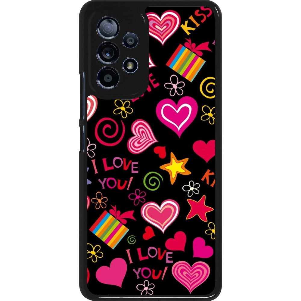 Coque Samsung Galaxy A53 5G - Valentine 2023 love symbols