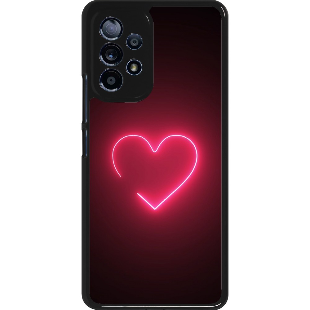 Coque Samsung Galaxy A53 5G - Valentine 2023 single neon heart