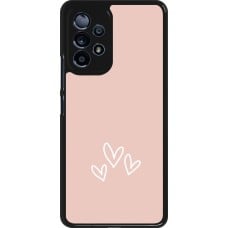 Coque Samsung Galaxy A53 5G - Valentine 2023 three minimalist hearts