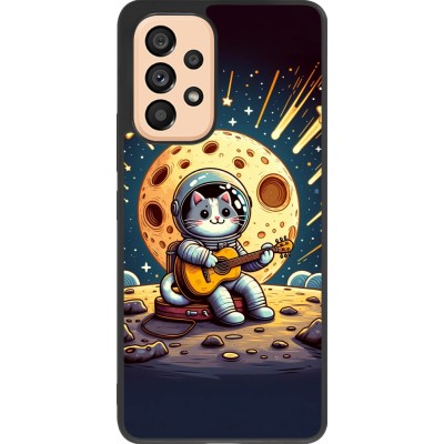 Coque Samsung Galaxy A53 5G - Silicone rigide noir AstroCat RockLune