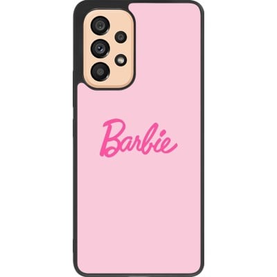 Coque Samsung Galaxy A53 5G - Silicone rigide noir Barbie Text