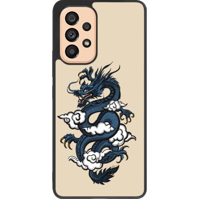 Coque Samsung Galaxy A53 5G - Silicone rigide noir Blue Dragon Tattoo