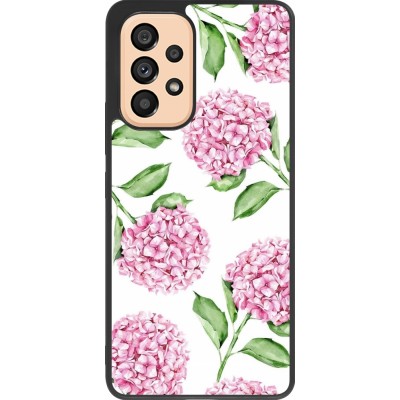 Coque Samsung Galaxy A53 5G - Silicone rigide noir Easter 2024 pink flowers