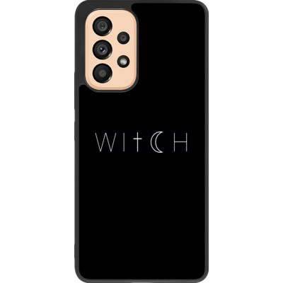 Coque Samsung Galaxy A53 5G - Silicone rigide noir Halloween 22 witch word