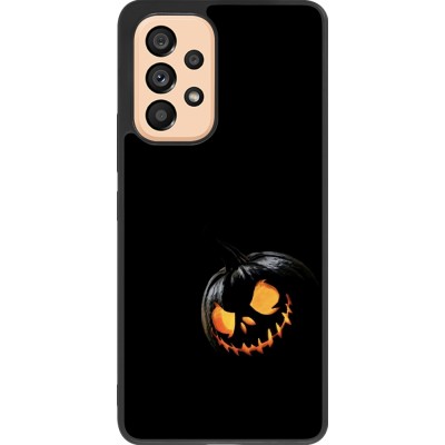 Coque Samsung Galaxy A53 5G - Silicone rigide noir Halloween 2023 discreet pumpkin