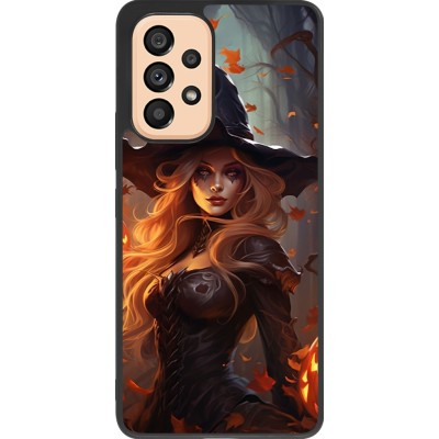 Coque Samsung Galaxy A53 5G - Silicone rigide noir Halloween 2024 sexy witch