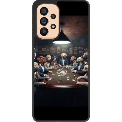 Coque Samsung Galaxy A53 5G - Silicone rigide noir Les pokerdogs