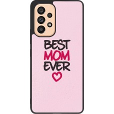 Coque Samsung Galaxy A53 5G - Silicone rigide noir Mom 2023 best Mom ever pink