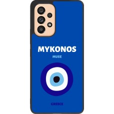 Coque Samsung Galaxy A53 5G - Silicone rigide noir Pop Summer Destination Mykonos