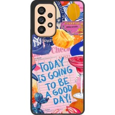 Coque Samsung Galaxy A53 5G - Silicone rigide noir Preppy Today is Going to be a good day