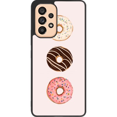 Coque Samsung Galaxy A53 5G - Silicone rigide noir Spring 23 donuts