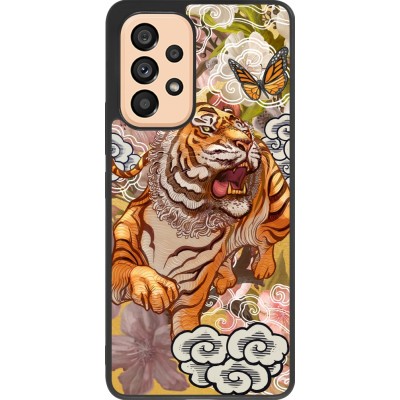 Coque Samsung Galaxy A53 5G - Silicone rigide noir Spring 23 japanese tiger