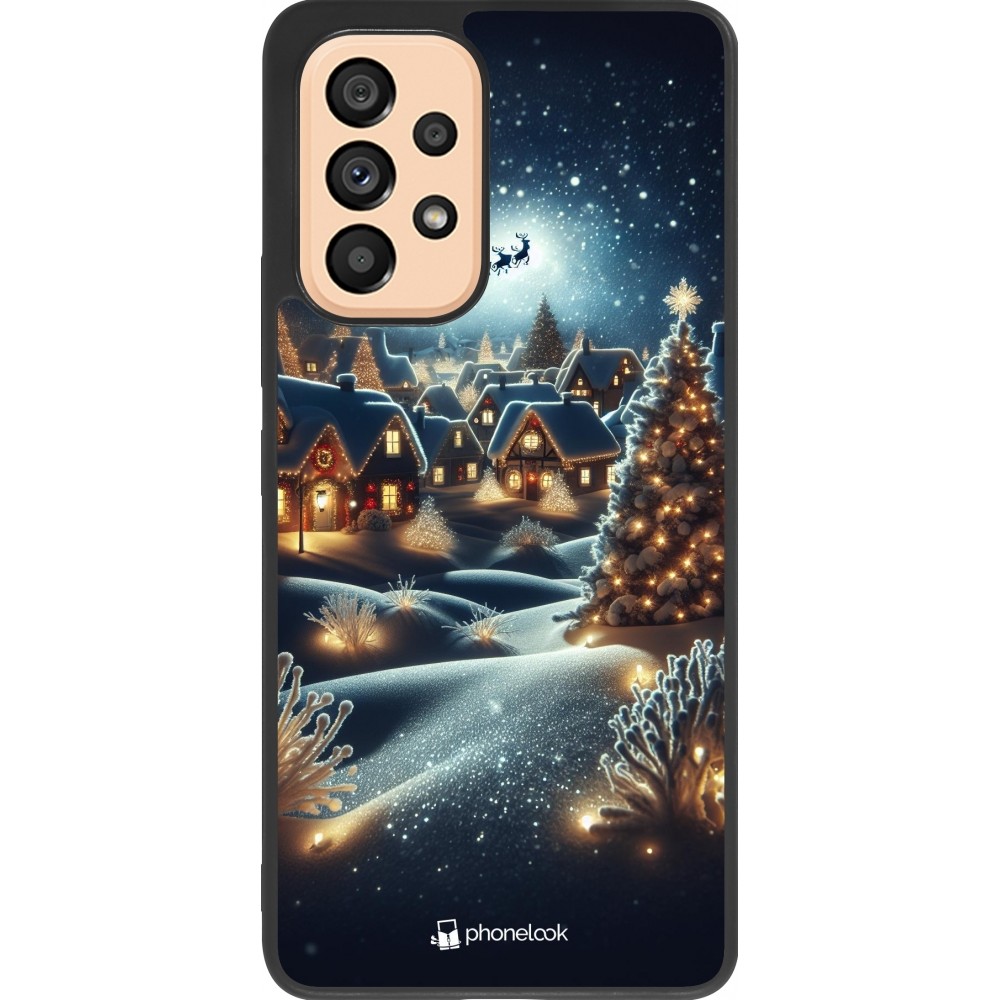 Coque Samsung Galaxy A53 5G - Silicone rigide noir Noël 2023 Christmas is Coming