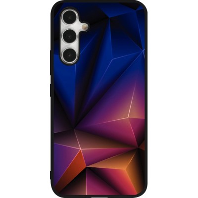 Coque Samsung Galaxy A54 5G - Silicone rigide noir Abstract Triangles 