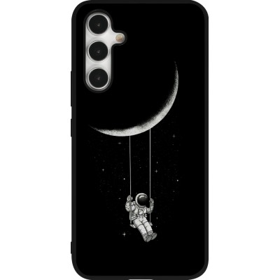 Coque Samsung Galaxy A54 5G - Silicone rigide noir Astro balançoire