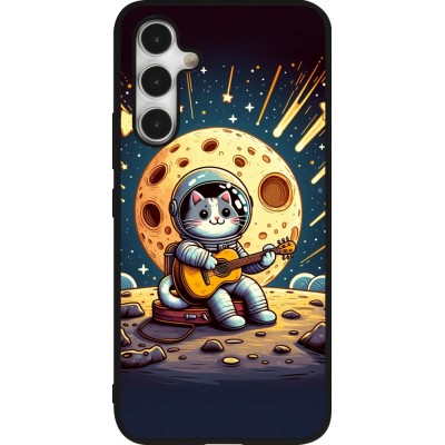 Coque Samsung Galaxy A54 5G - Silicone rigide noir AstroCat RockLune