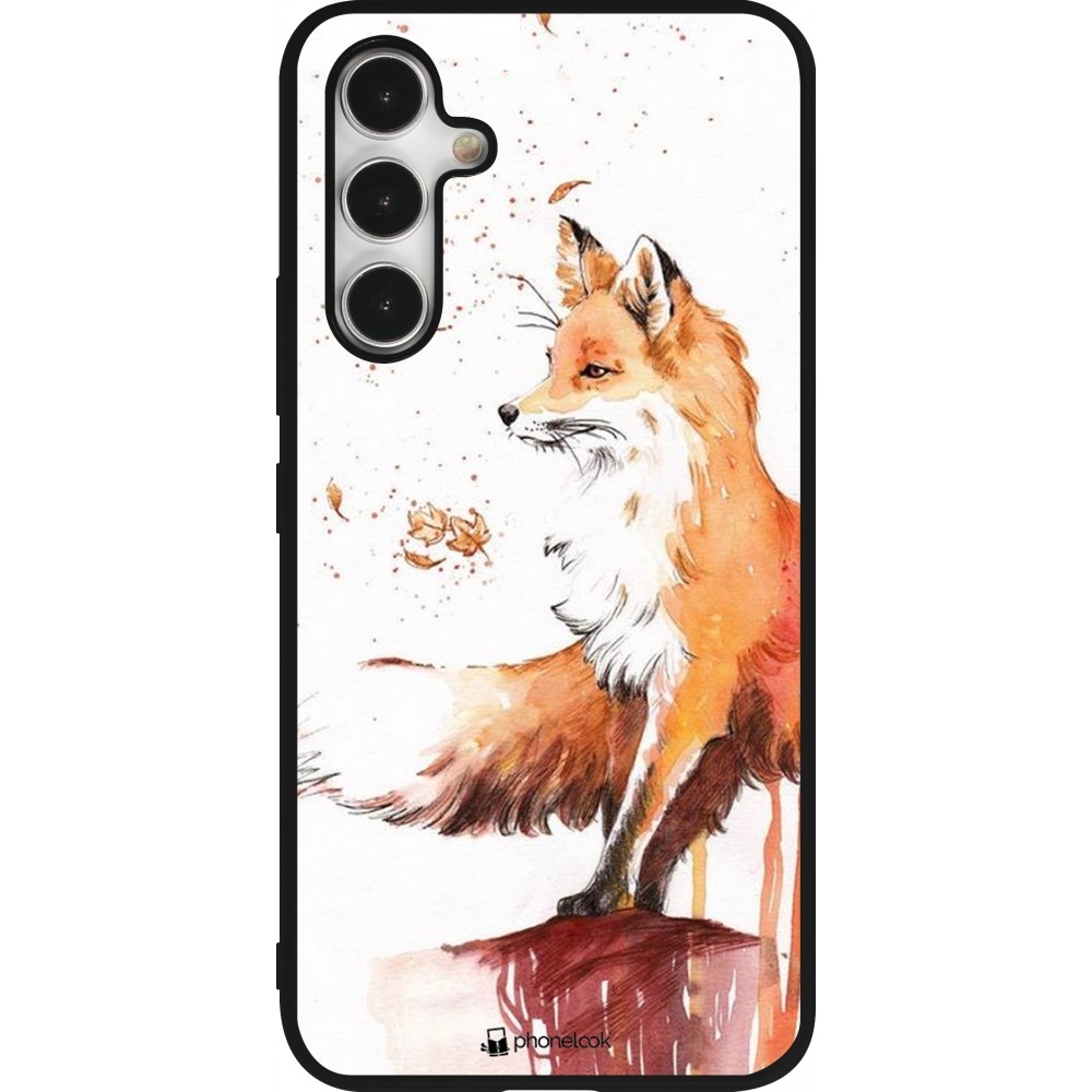 Coque Samsung Galaxy A54 5G - Silicone rigide noir Autumn 21 Fox