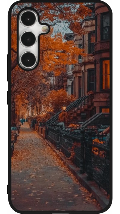 Coque Samsung Galaxy A54 5G - Silicone rigide noir Autumn 2024 city