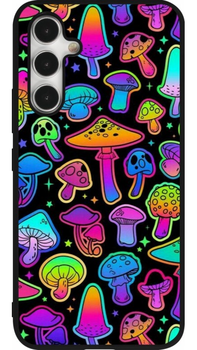 Coque Samsung Galaxy A54 5G - Silicone rigide noir Autumn 2024 magic mushrooms